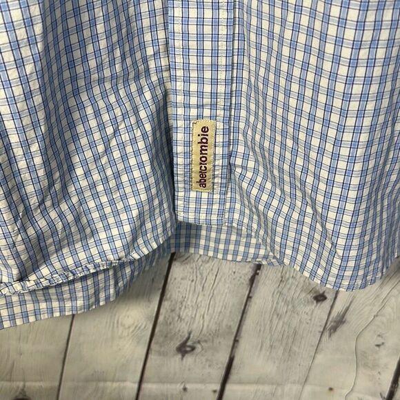 Abercrombie The Big Shirt Saltwater Distressed High Cliff Deep Water Shirt L Lar - Picture 3 of 8